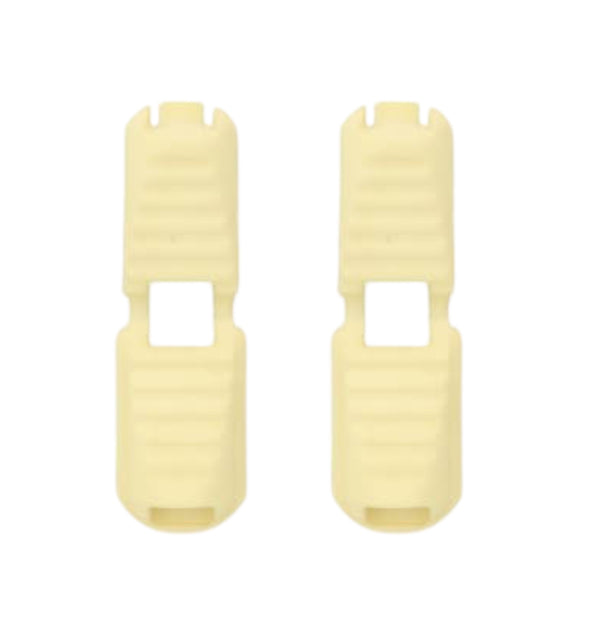 2 Kordelenden Clips x Creme