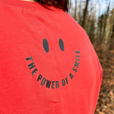 Iron-on patch “The Power of a Smile” x Black in 2 sizes