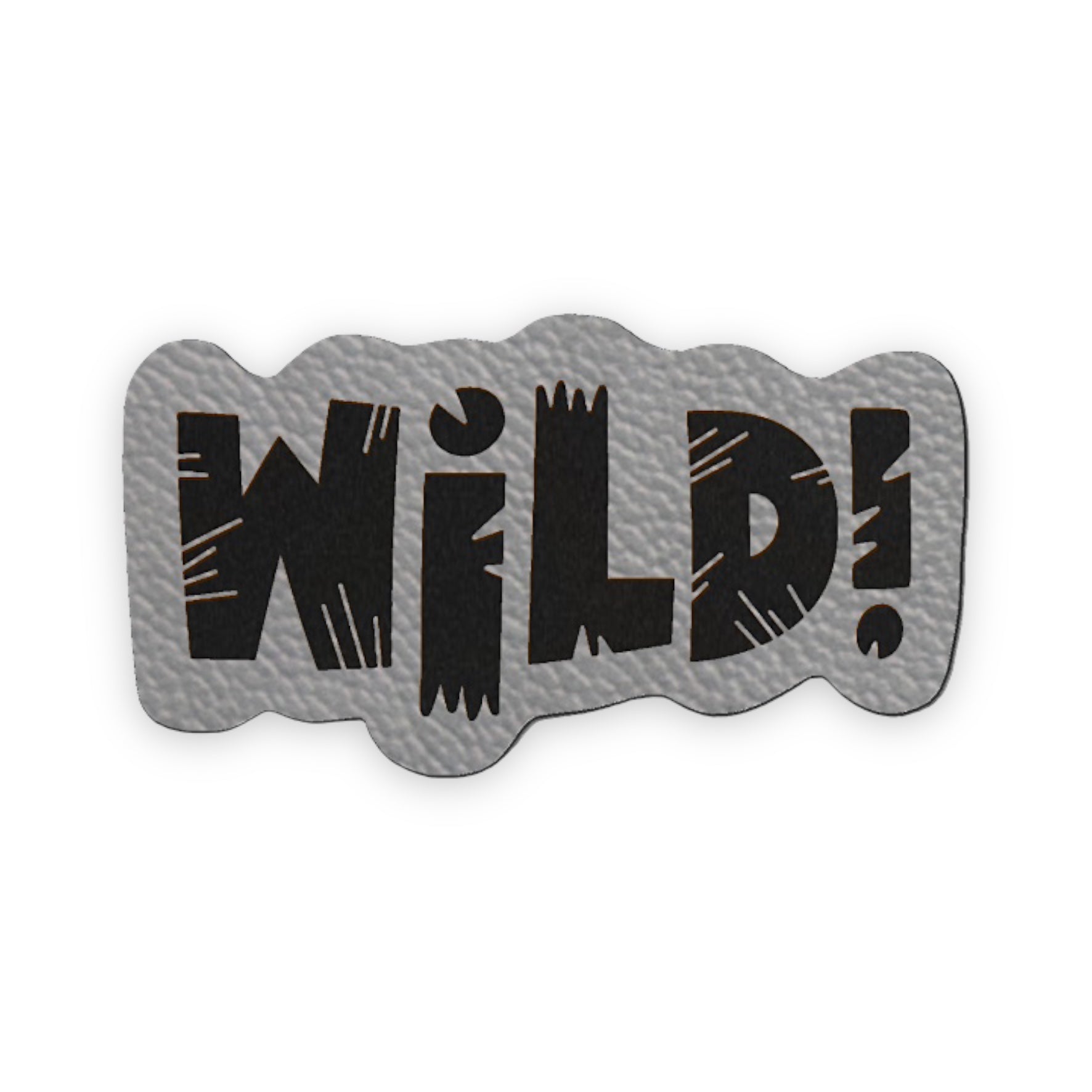 Kunstleder Label „Wild!“