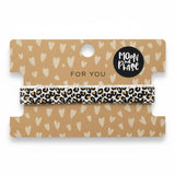 *RESTBESTAND* 2x 50cm Ripsband „Leo“ - Weiß