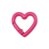 Herzförmiger Karabiner für Anhänger x Neonpink