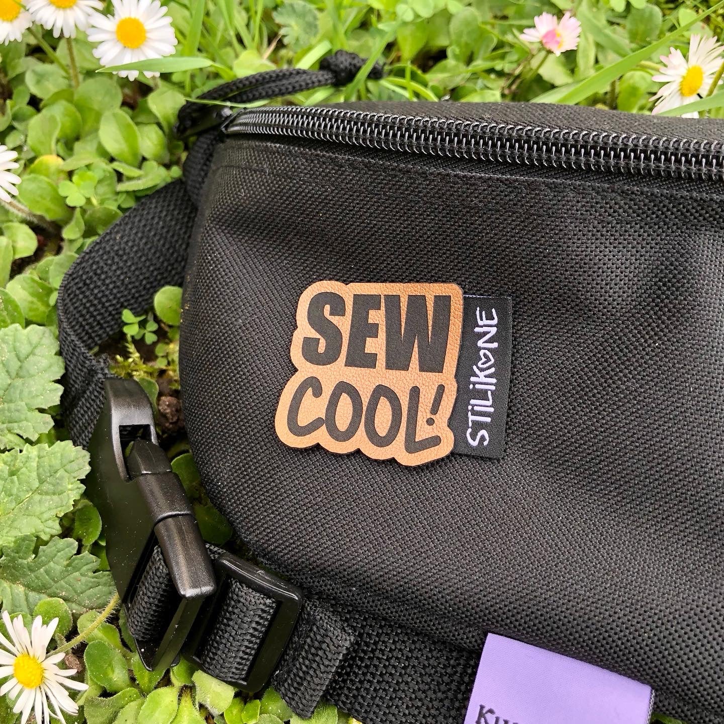 Kunstleder Label „Sew cool“