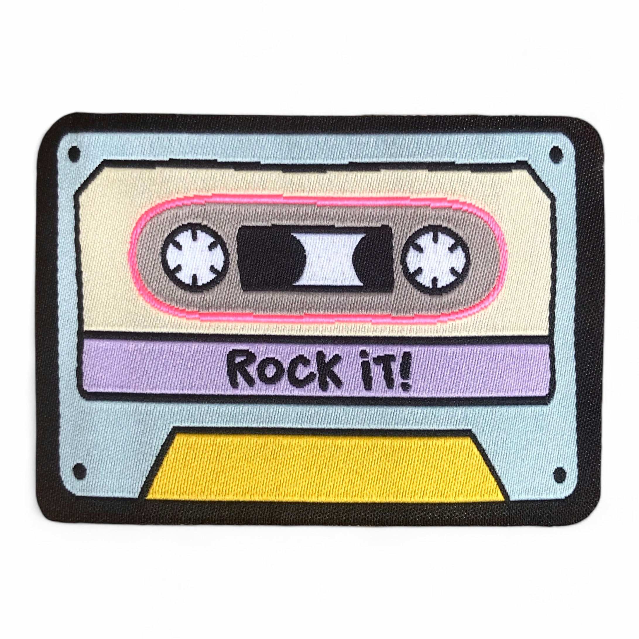 Iron-on patch mixtape “Rock it!” 