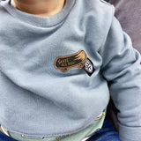 Faux leather label “Skateboard”