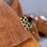 Set of 3 woven labels “Leo” x mustard
