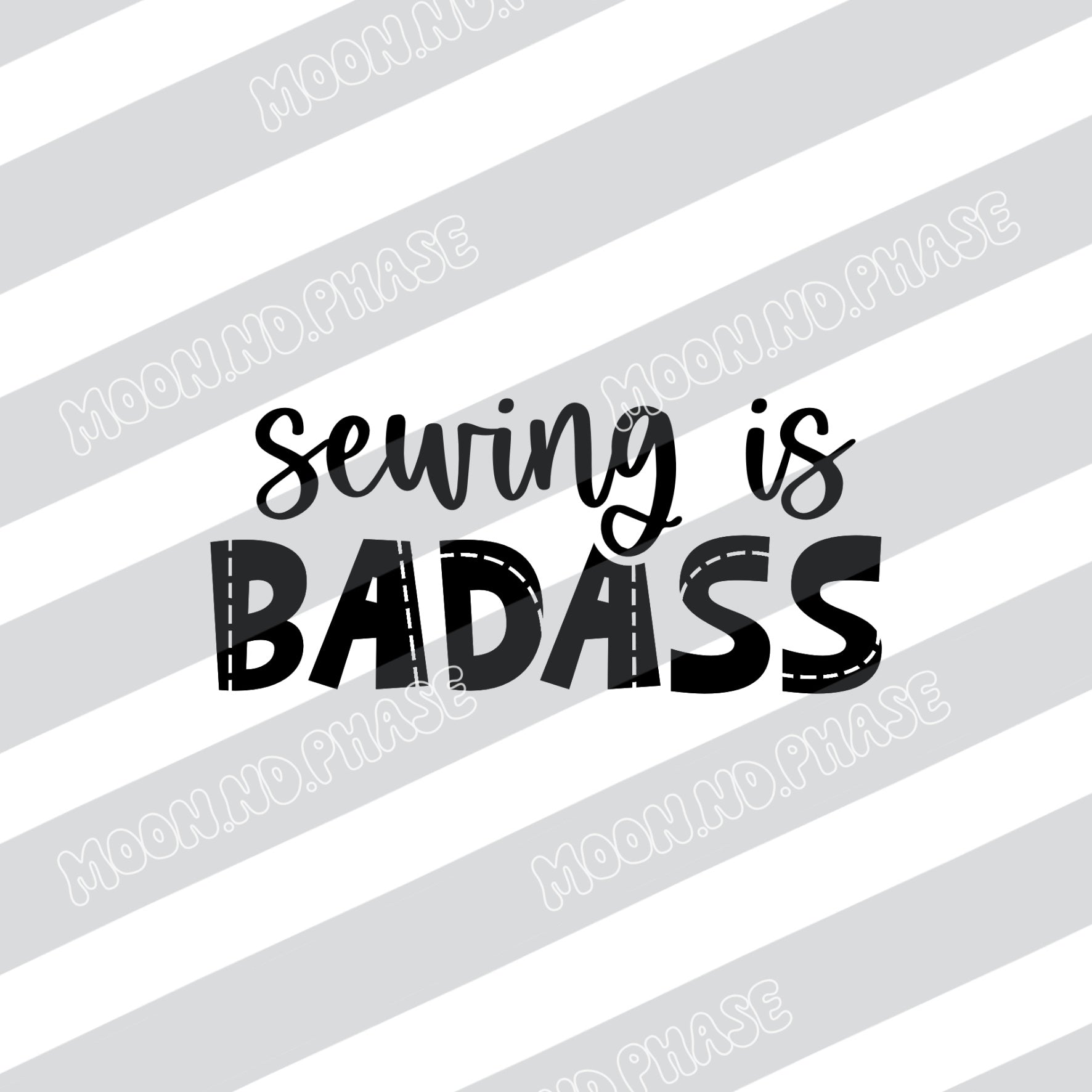 Sewing is Badass PNG Datei