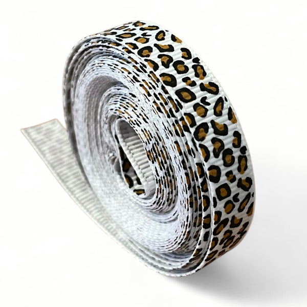 0,5 Ripsband „Leo“ x Weiß