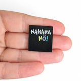 Set of 3 web labels “Haha nope!”