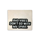 Set of 3 web labels “No Bad Vibes”