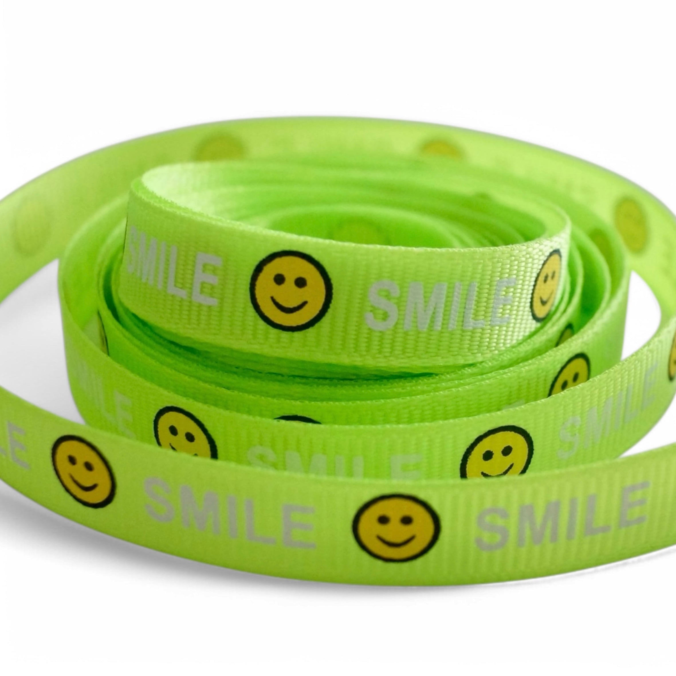 0,5m Ripsband „Smile“ x Neon