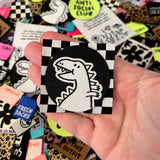 Gewebtes Bügelpatch „Dino”