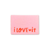 Weblabel „I love it“ - Rosa/Neonorange