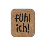 Artificial leather label “I feel it!”