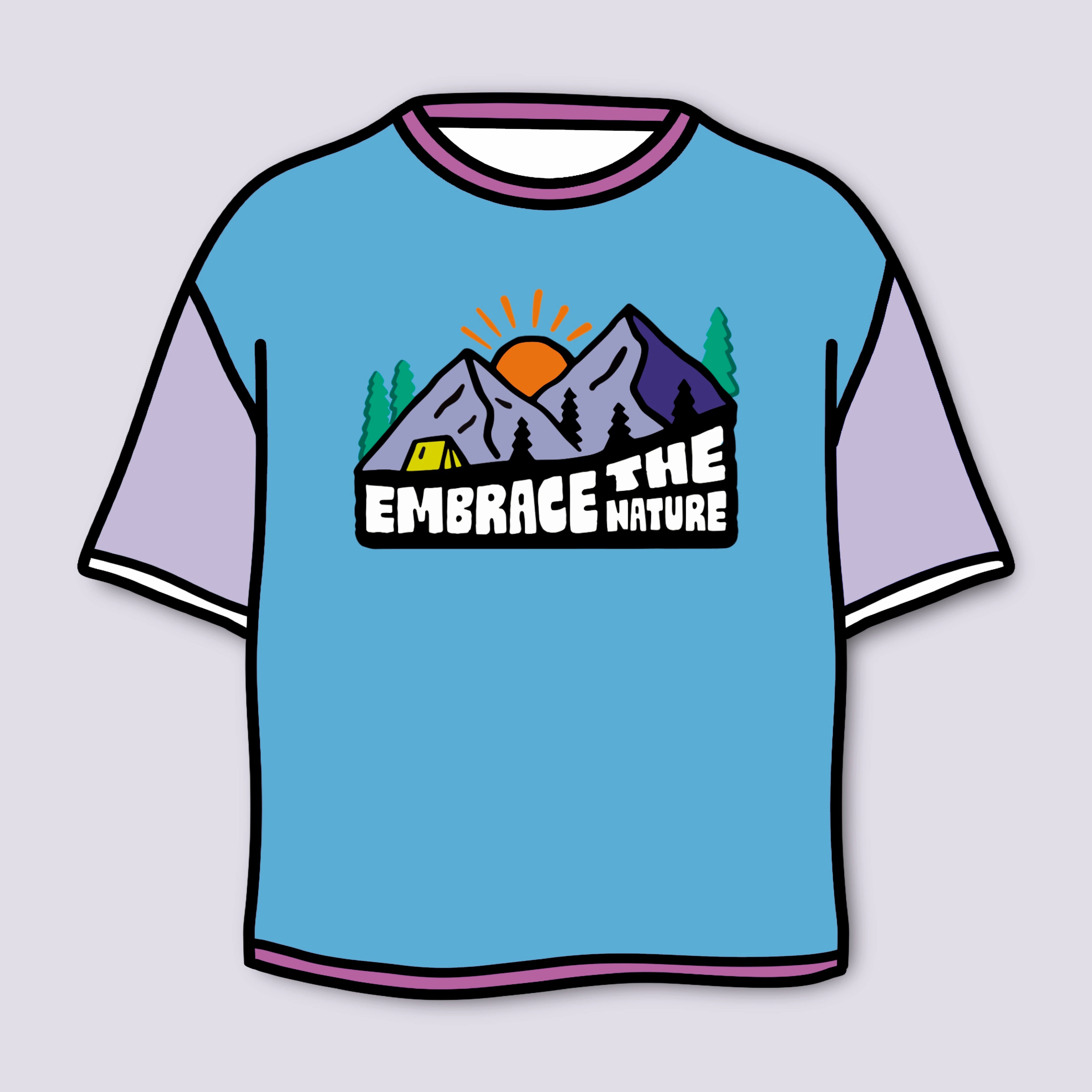 Bügelbild “Embrace the Nature”