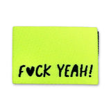 Set of 3 web labels “F*ck yeah” neon