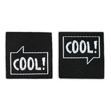 Set of 3 woven labels “Cool”