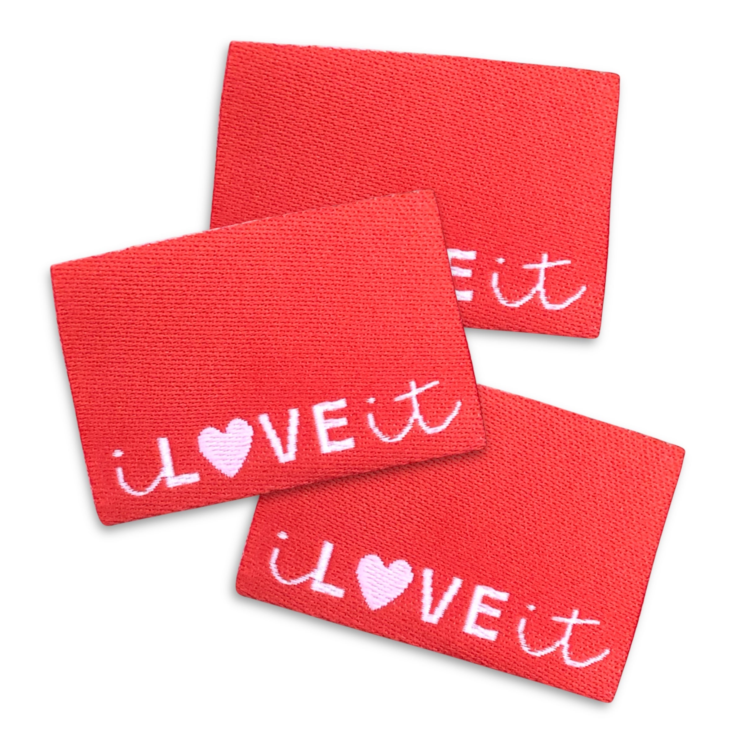 Set of 2 woven labels “iLOVEit”