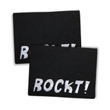 Set of 3 woven labels “rocks!”