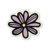 Gewebtes Bügelpatch „Blume“ - Flieder