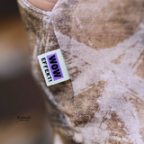 Set of 3 woven labels “WOW Effect” x Cream