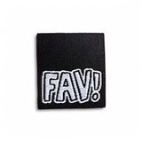 Set of 3 woven labels “FAV!”
