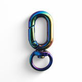 Lobster clasp carabiner for pendant x Black Metallic