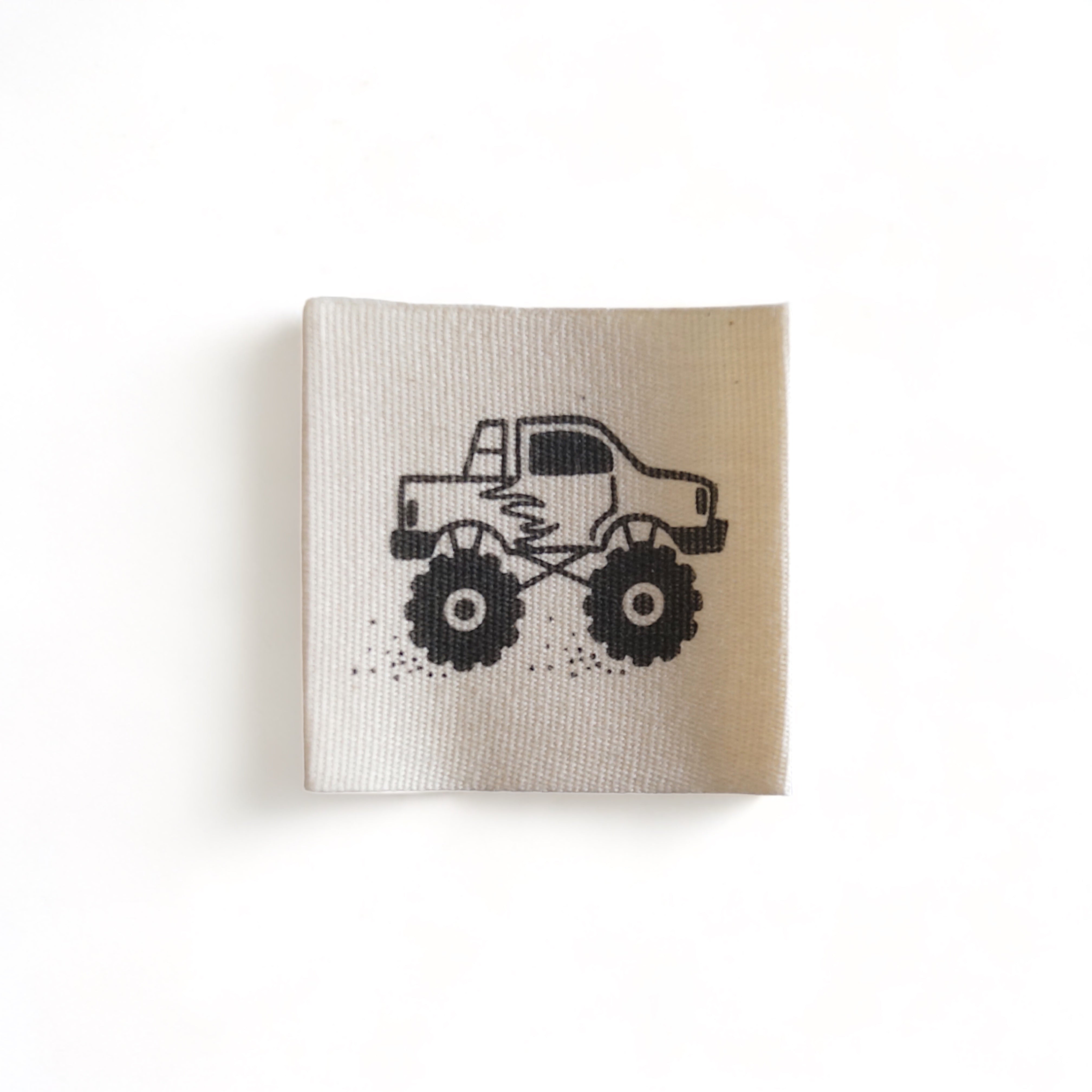 Cotton label “Monster Truck”