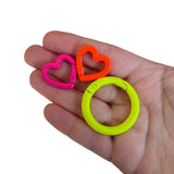 Runder XL Karabiner für Anhänger x Neongelb