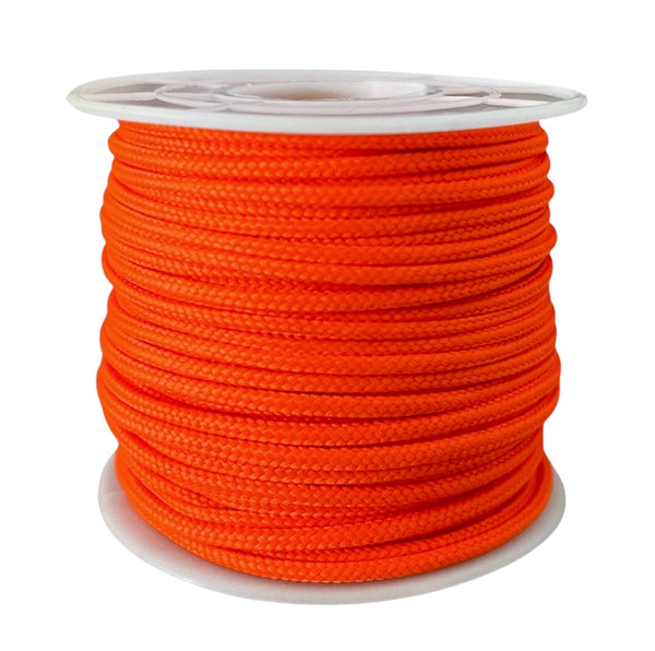 1 Meter Geflochtene Kordel - Ø2,5mm - Neonorange