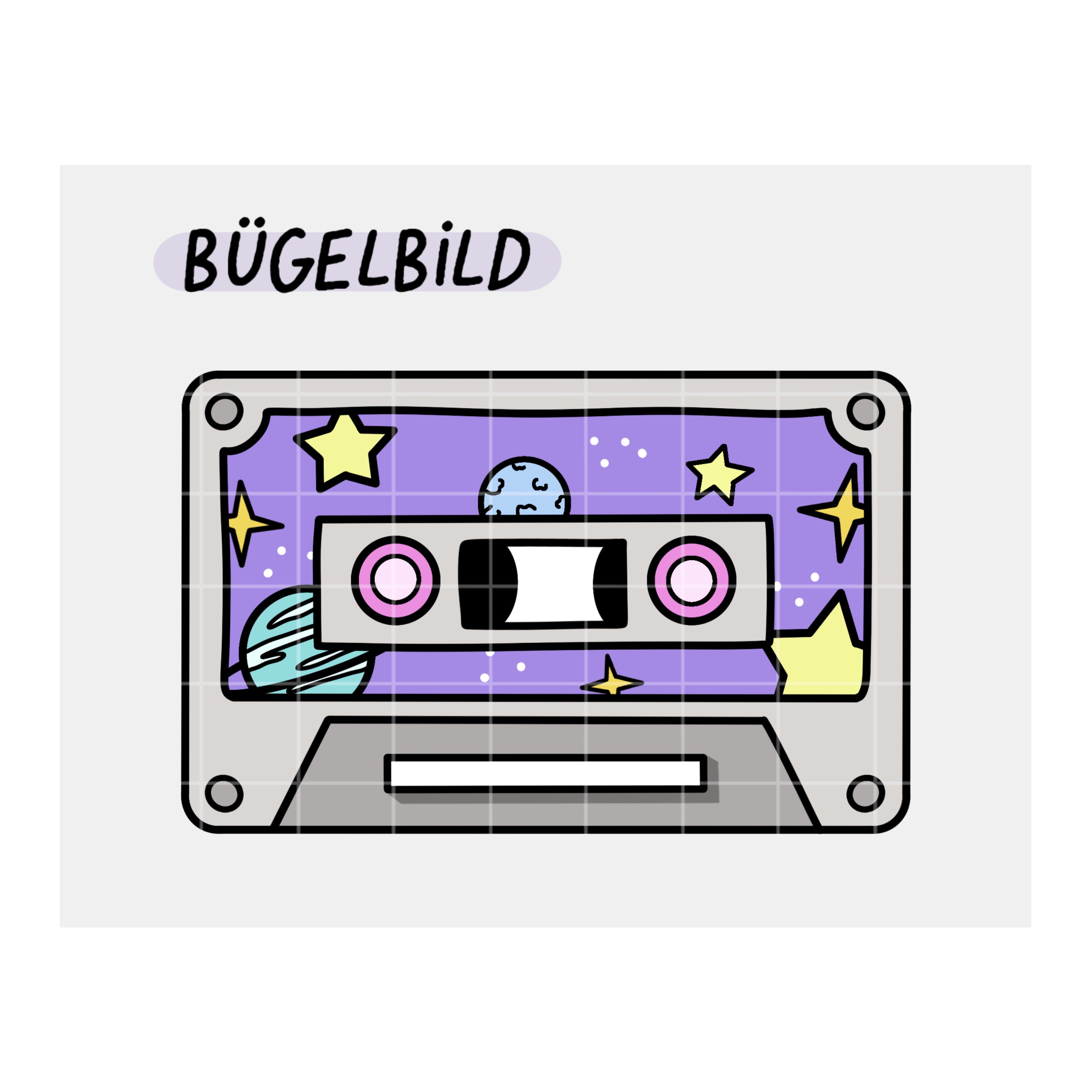 Bügelbild “Mixtape” Galaxy