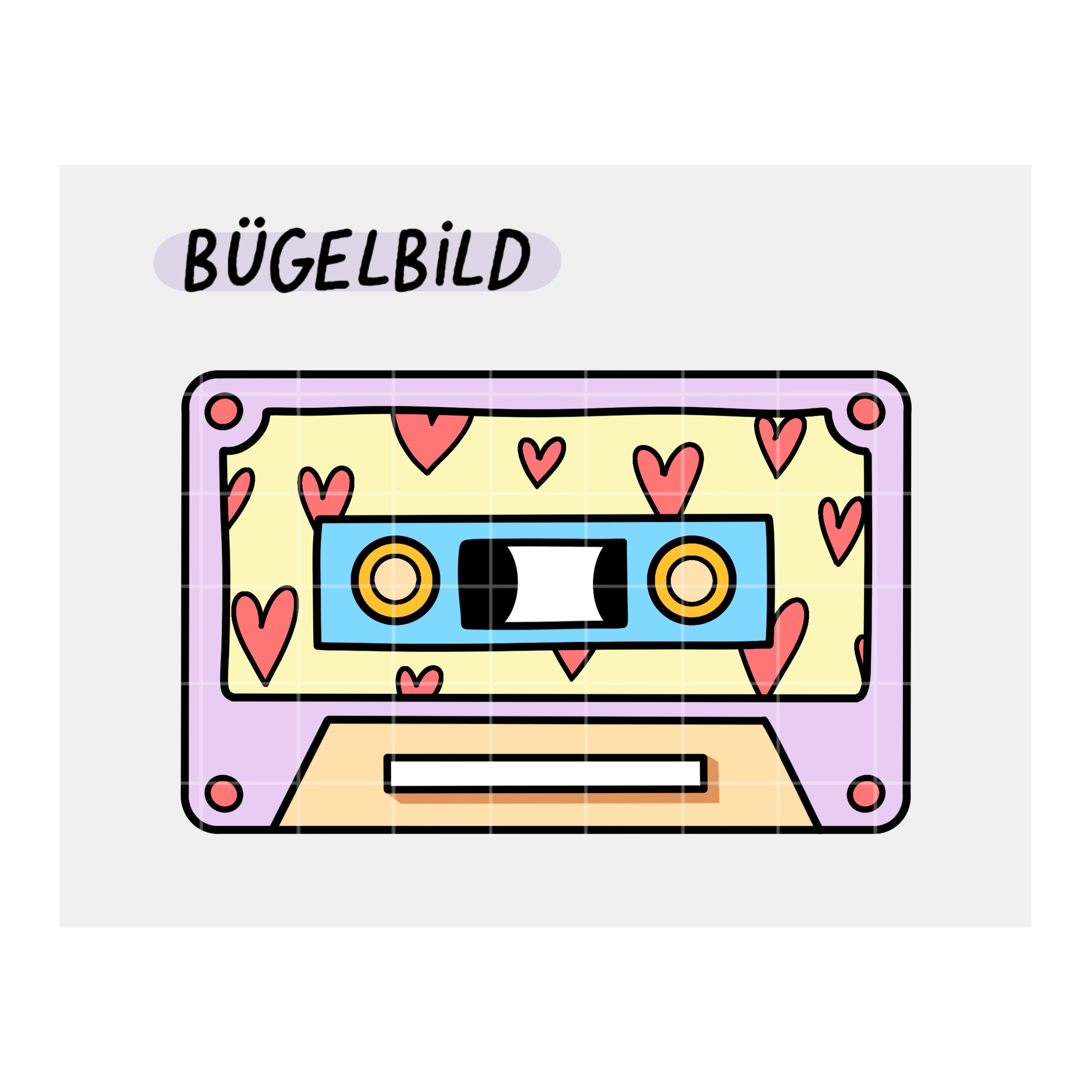 Bügelbild “Mixtape” Love Mix