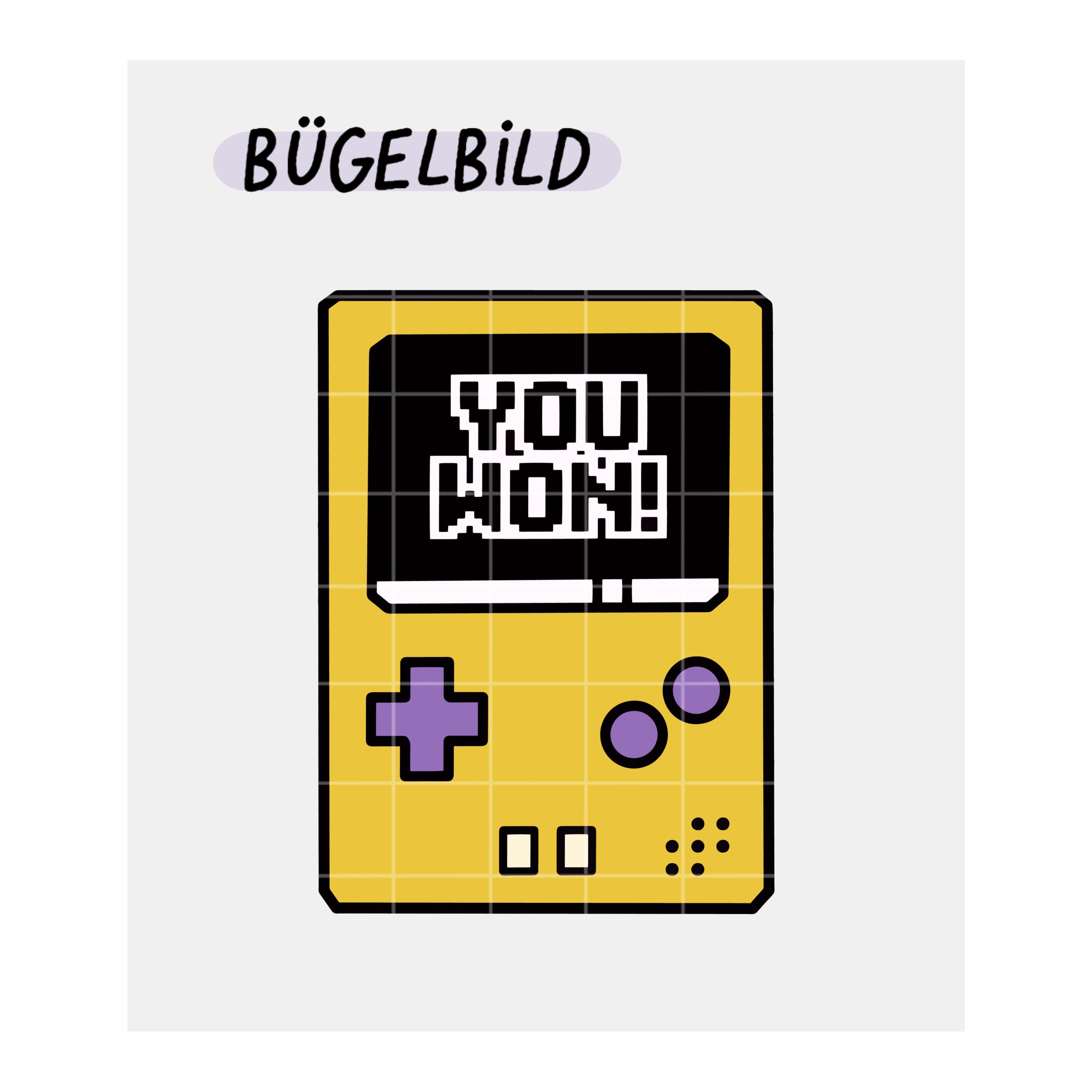 Bügelbild „Gameboy“ x Senf