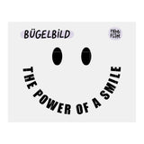 Iron-on patch “The Power of a Smile” x Black in 2 sizes