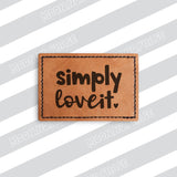 Simply love it PNG file