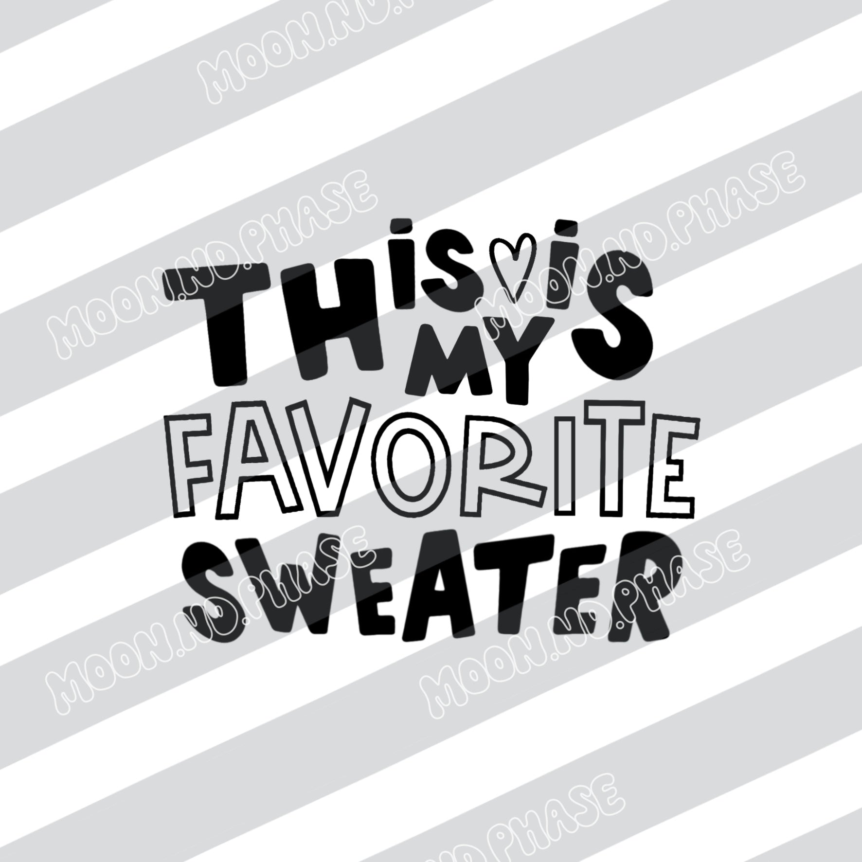 Favorite Sweater PNG Datei