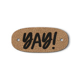 Kunstleder Label „Yay“