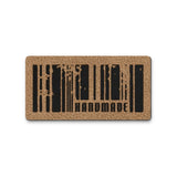 Kunstleder Label Barcode „Handmade“