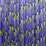 1 Meter Geflochtene Kordel - Ø4mm - Lila/Neon