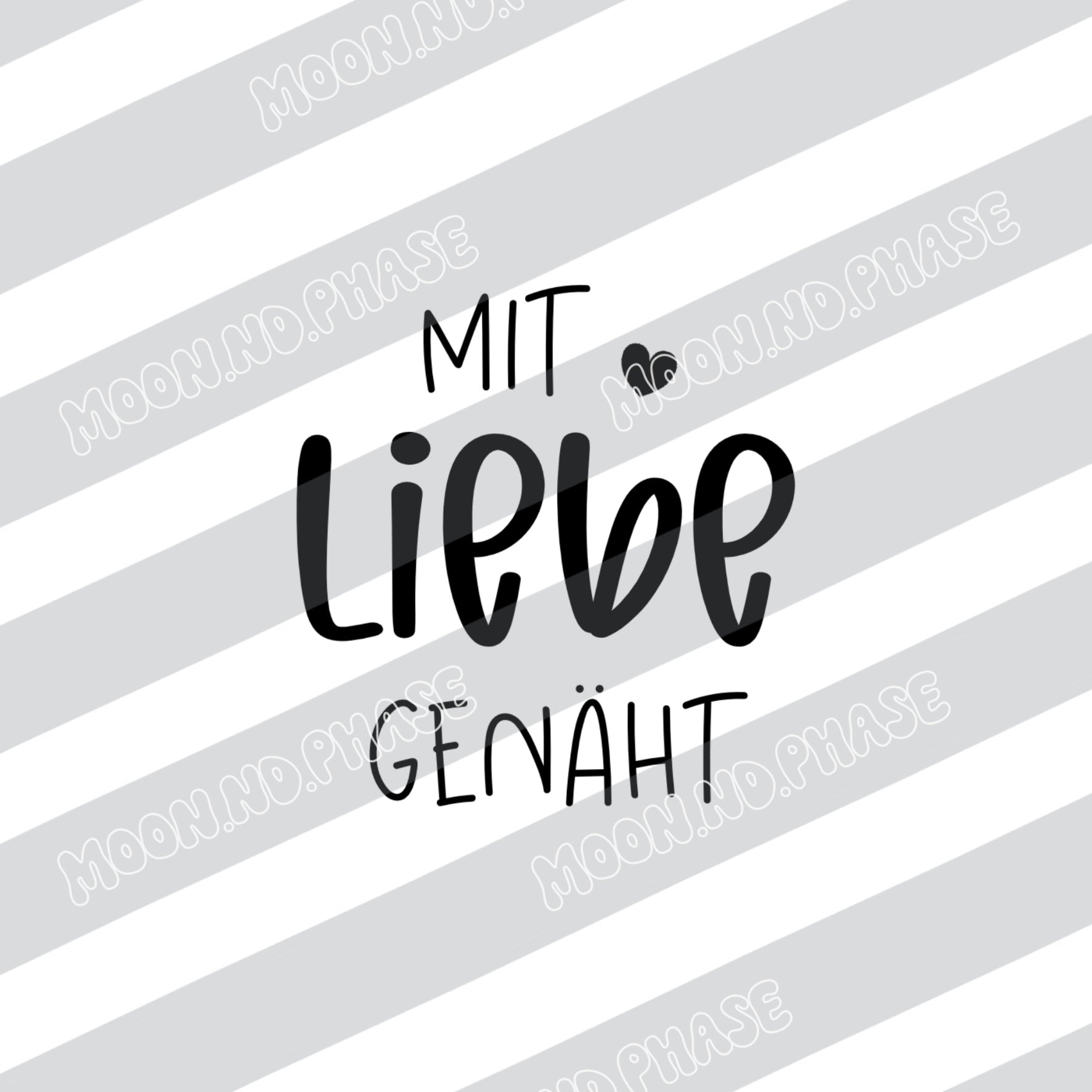 Mit Liebe genäht PNG Datei