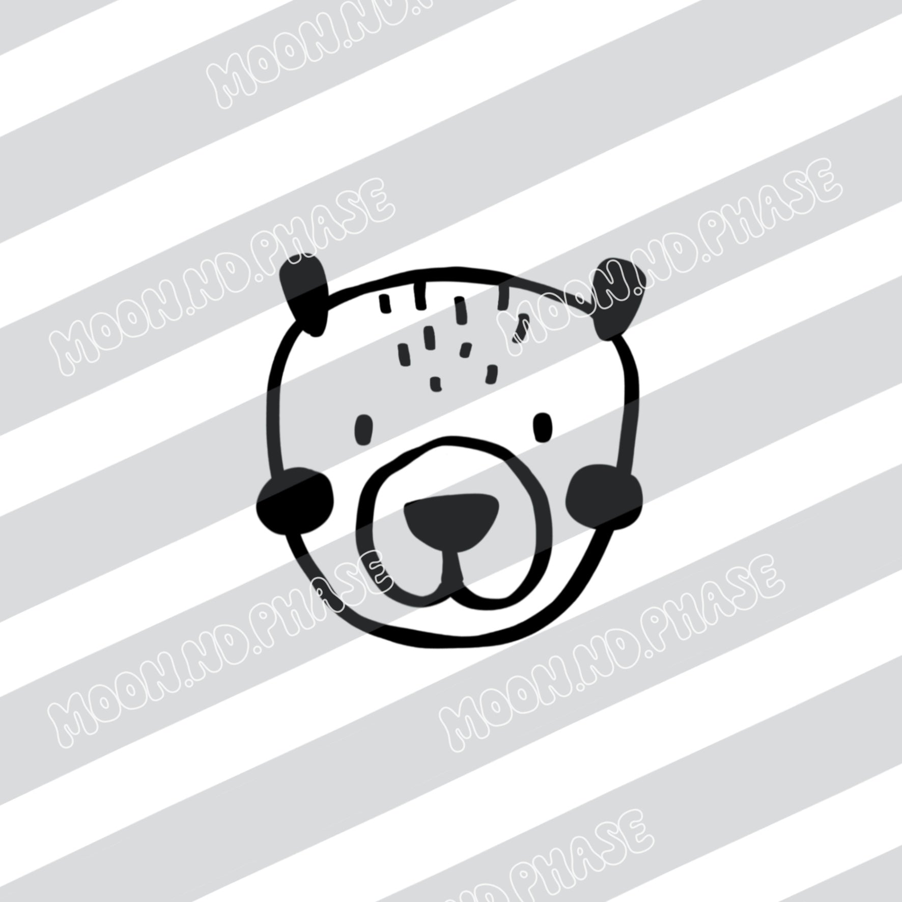 Bear head variant 2 PNG file